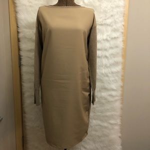 Ralph Lauren Twill-Front Sweater Dress